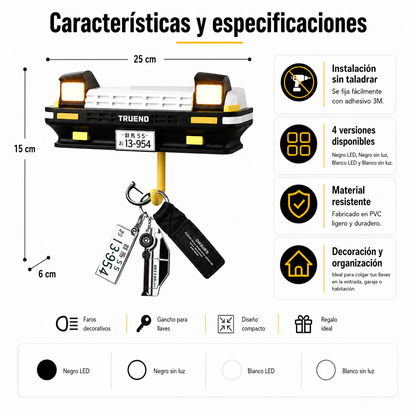 MotorHaus™ Faros Porta Llaves LED