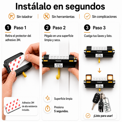 MotorHaus™ Faros Porta Llaves LED